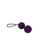 Sweet Smile XXL Balls - softes Liebeskugel-Duo mit innen rotierenden Kugeln, Loveballs mit Vibration für sie, Sexspielzeug für Beckenbodentraining, lila