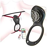 Sex Spielzeug für die Paare Frau Männer, Strap on BDSM Rose Vibration für Frauen, Bondage Vibratorensets für Frauen Klitoris mit Fernbedienung, Massagestab Vibrator, Erotisches Sexspielzeug Sex Spiele