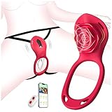 Sex Spielzeug für die Paare Frau Männer, BDSM Rose Vibration für Frauen, Vibratorensets für Frauen Klitoris mit Fernbedienung Leise, Penisring Vibrator App, Erotisches Sexspielzeug Sex Maschine Spiele