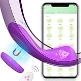 0.09Pfund Ultra-dünn Butterfly Vibrator - DRAGOSTI, Leise& Magnet Auflegevibrator mit 10 Vibrationen für Unterwegs, Fernbedienung Klitoris Vibrator, Sex Spielzeug für Paare,Frau