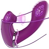 3 in 1 G-Punkt Vibrator Vibratoren Leise und Stark Klitoris Silikon Zungenlecken und Saugen Vibrator mit Stoßfunktion Dildo mit 7 Modi und 7 Pulsationsmodi Sexspielzeug für Frauen Paare Extrem Sex