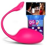 Cacuola KI-Sync Vibrator Sex Spielzeug für die Frau Paare, Weiches Vollsilikon Vibration für Frauen Erotisches Sexspielzeug, Vibratorensets für Frauen Klitoris, Liebeskugeln Dildo Sex Toys mit APP
