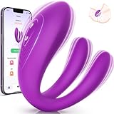 Dildo Vibratorensets 10 Modi Anal Dildo Vibrator mit APP Fernbedienung, Erotik Liebeskugeln für die Frau, Leise Bohrmaschiene Dildos Massagestab für Frauen Sex Klitoris Stimulator für Sie Dilatatoren