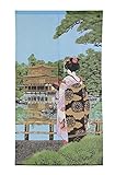 Japonmania – Noren aus Polyester – Liebeskugeln und Tempel Kinkakuji